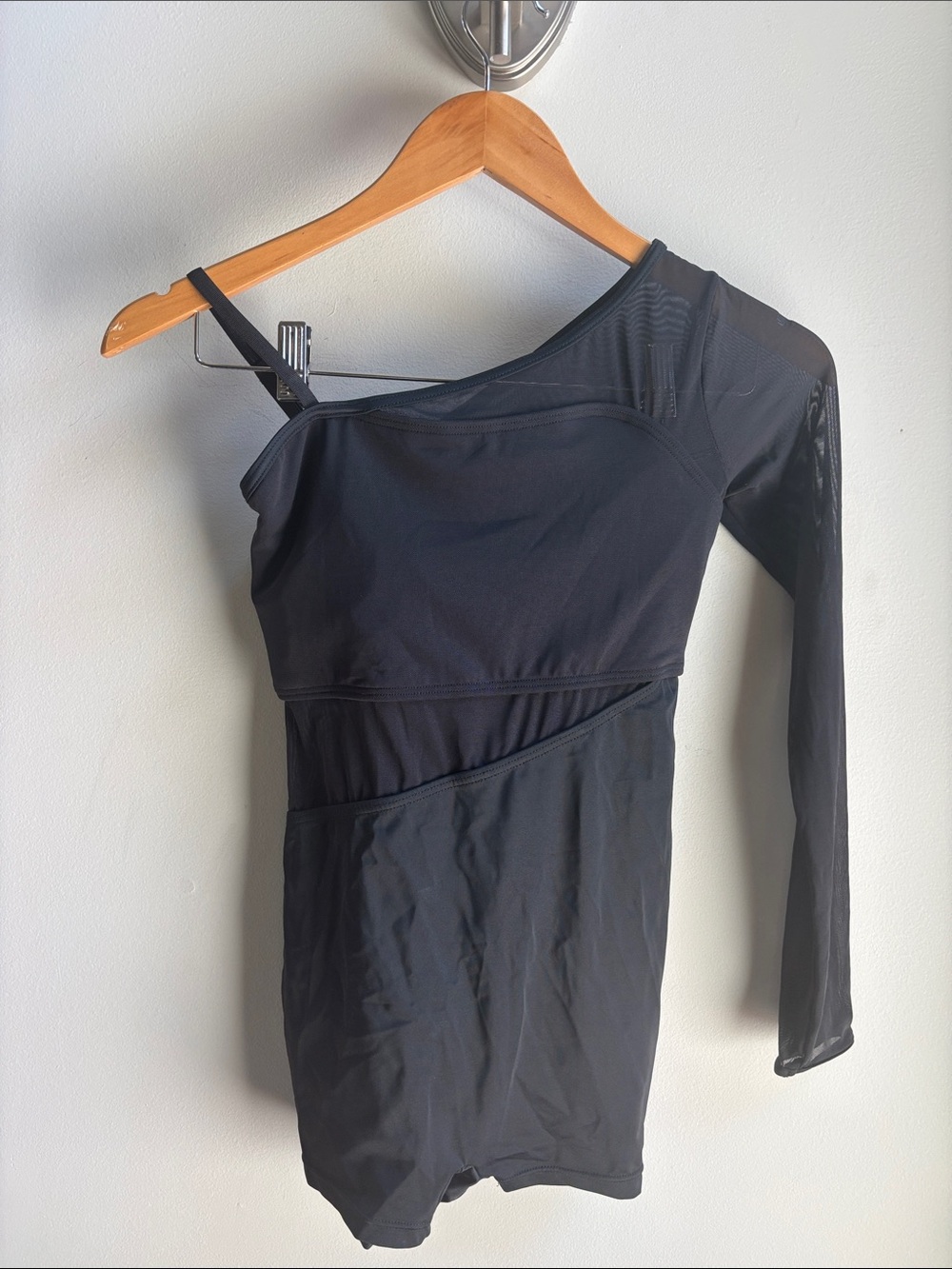 Balera Black Asymmetric Leotard